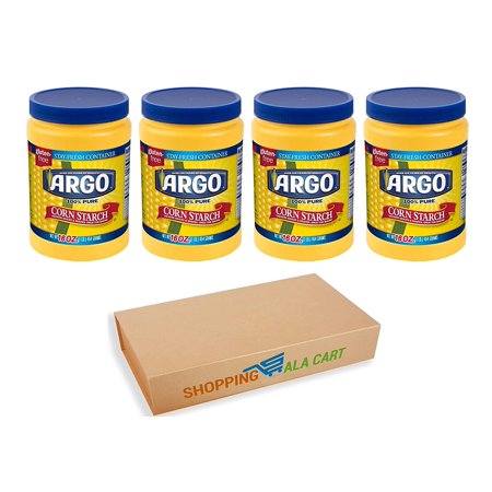 Bubble Protection Guaranteed with Argo Corn Starch - STAY CONTAINER 16 Oz - Pack of 4