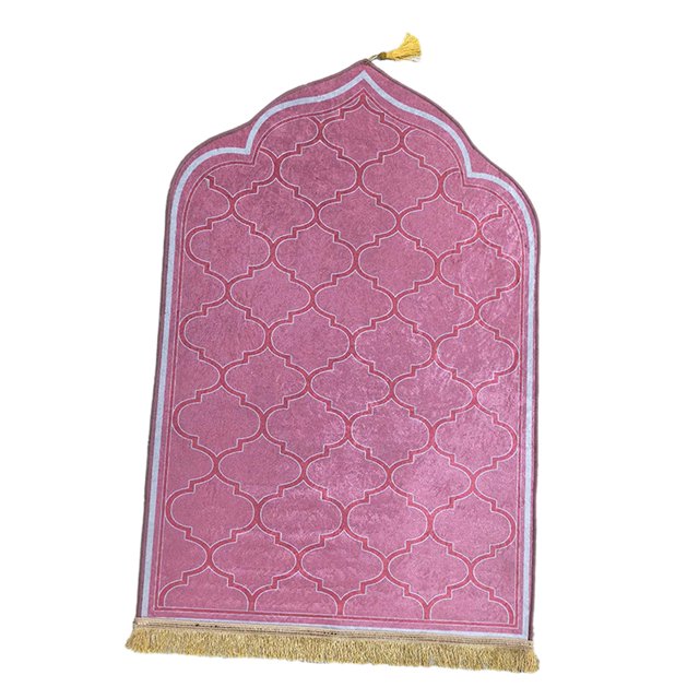 Lipstore Prayer Mat Prayer Rug Muslim Prayer Rug Thick Floor Carpet Prayer Carpet Mat for Pink