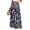 845#Blue, variant on Hawaiian Print Palazzo Pants for Women Elastic High Waist Wide Leg Flowy Beach Trousers with Pockets Dark Blue M