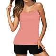 thumbnail image 4 of RQYYD Swimsuit for Women 2024 Two Piece Bathing Suits with Shorts Plus Size Tankini Swimwear Tummy Control Modest Swimsuit, 4 of 4