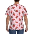 thumbnail image 3 of Bixox Men's Watermelon Ice Cream Printed Short Sleeve Skinny Athletic T-Shirt, 3 of 6