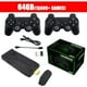 thumbnail image 1 of Consolas de videojuegos 4K HD 2,4G inalámbricas 10000 juegos 64GB Retro Mini Classic Gaming Gamepads TV Family Controller para PS1/GBA/MD Deng Xun unisex, 1 of 2