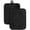 Black, variant on 2 Pack Ribbed Silicone Pot Holders 7x9 Heat Resistant Matte Black Kitchen Hot Pads
