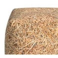 thumbnail image 3 of Gouchee Home Cube Straw Large Pouf – Faux Hay Bale Bean Bag Footstool with Soft Velvet Cover, Polystyrene Beads Fill, Lightweight & Stylish Seating, Made in Canada, 3 of 6