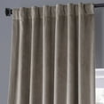 thumbnail image 5 of Half Price Drapes Signature Library Taupe Plush Velvet Hotel Blackout Curtains(1 Panel), 50W X 84L, 5 of 6