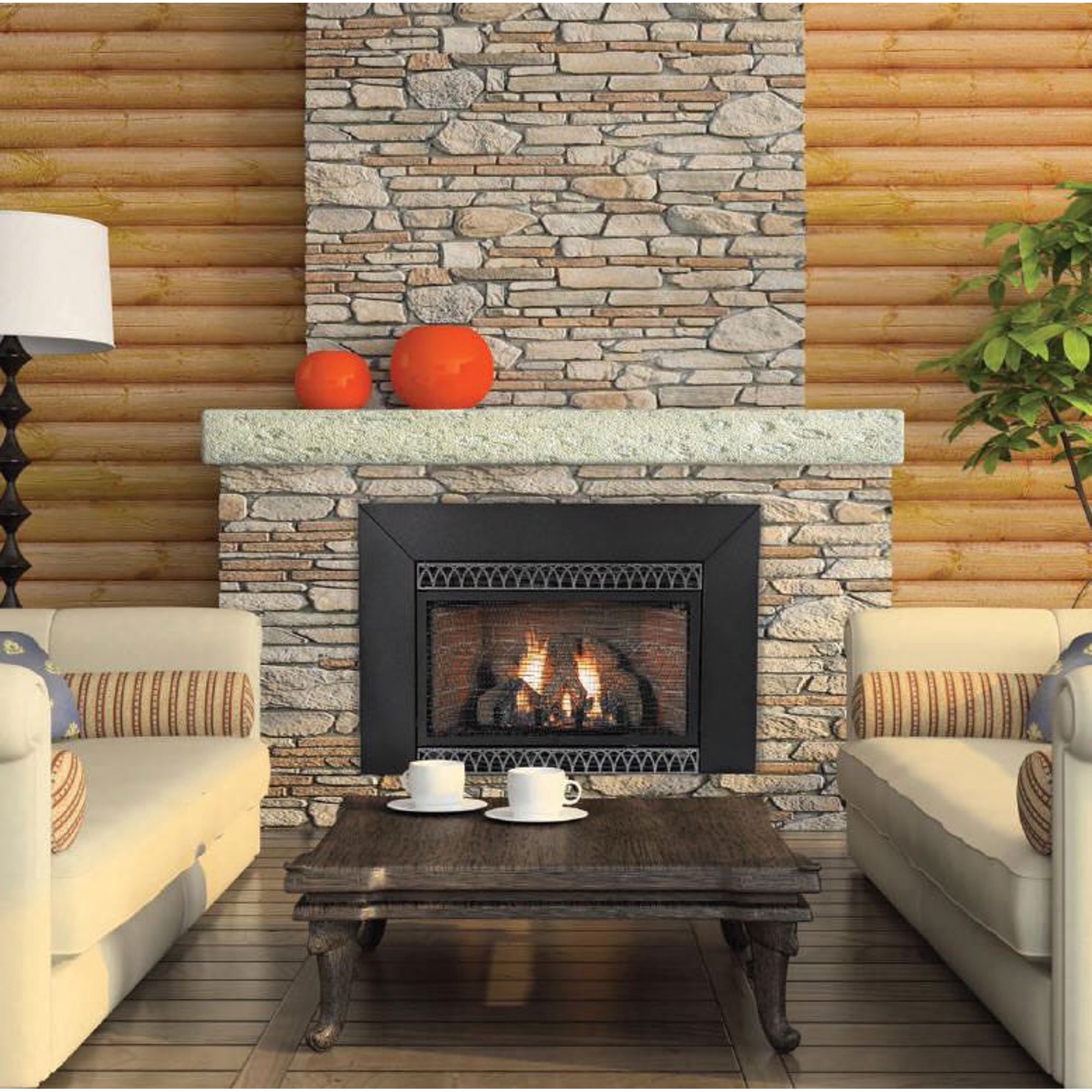 Vent-Free IP 28000 BTU Fireplace Insert - Natural Gas - Walmart.com