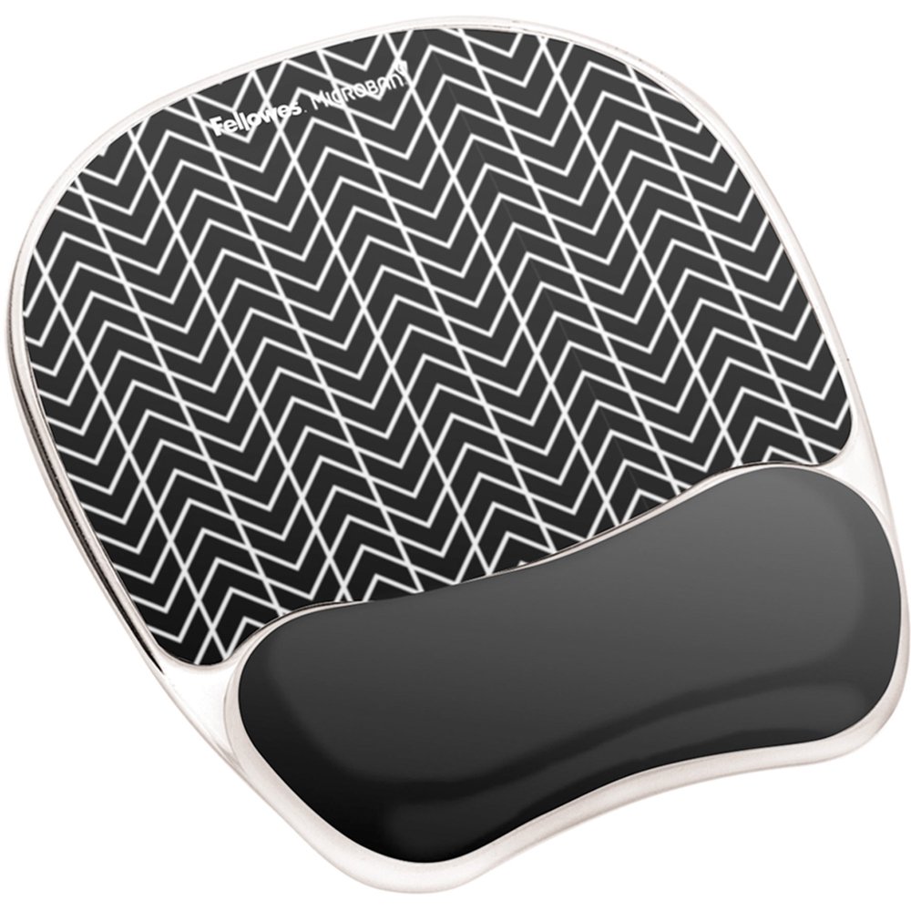Fellowes, FEL9549901, PlushTouch Microban Mouse Pad Wrist Rest, 1