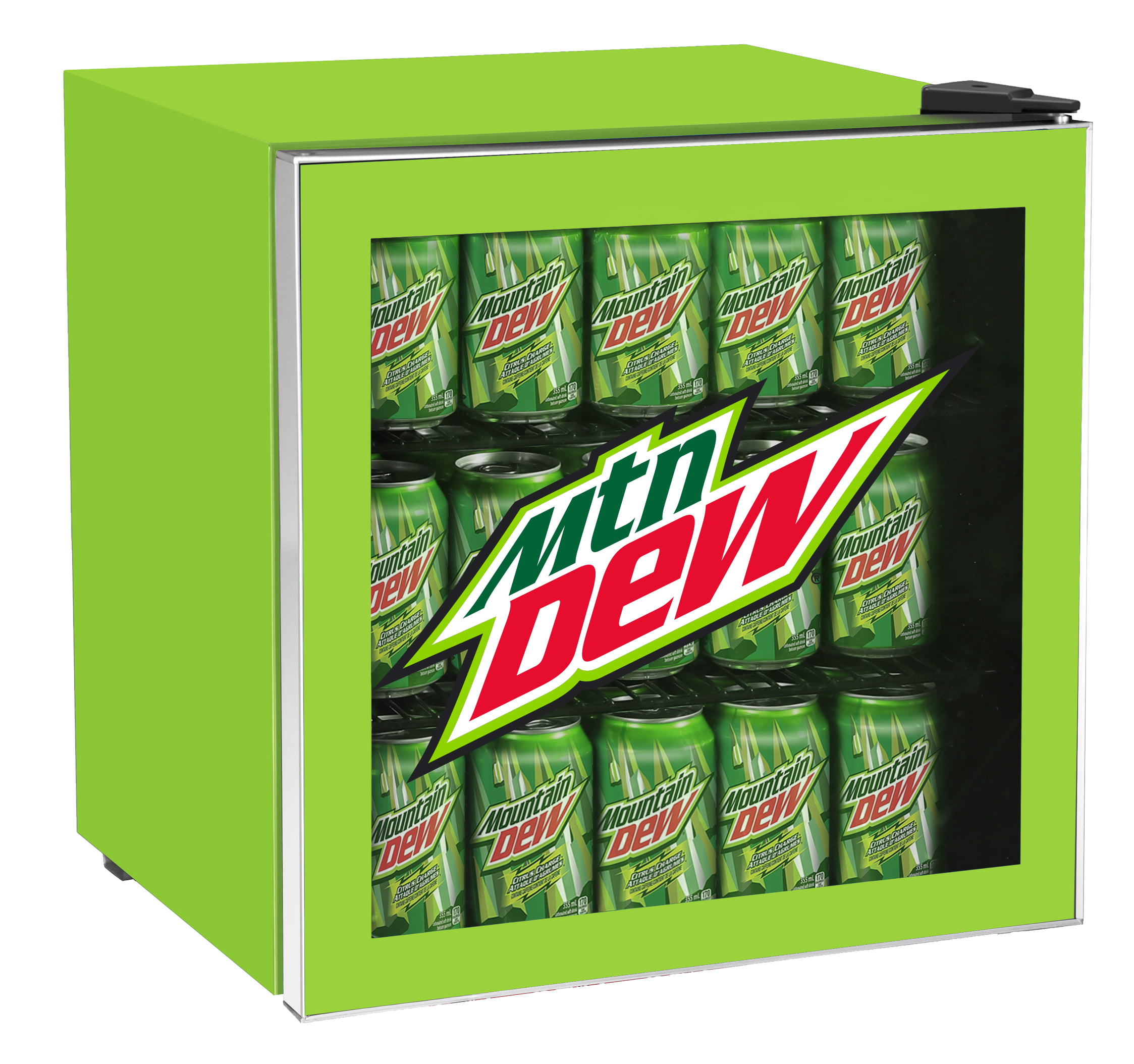 Mountain Dew 6 Can Mini Refrigerator Fridge Beverage Center Car Adapter Home New 