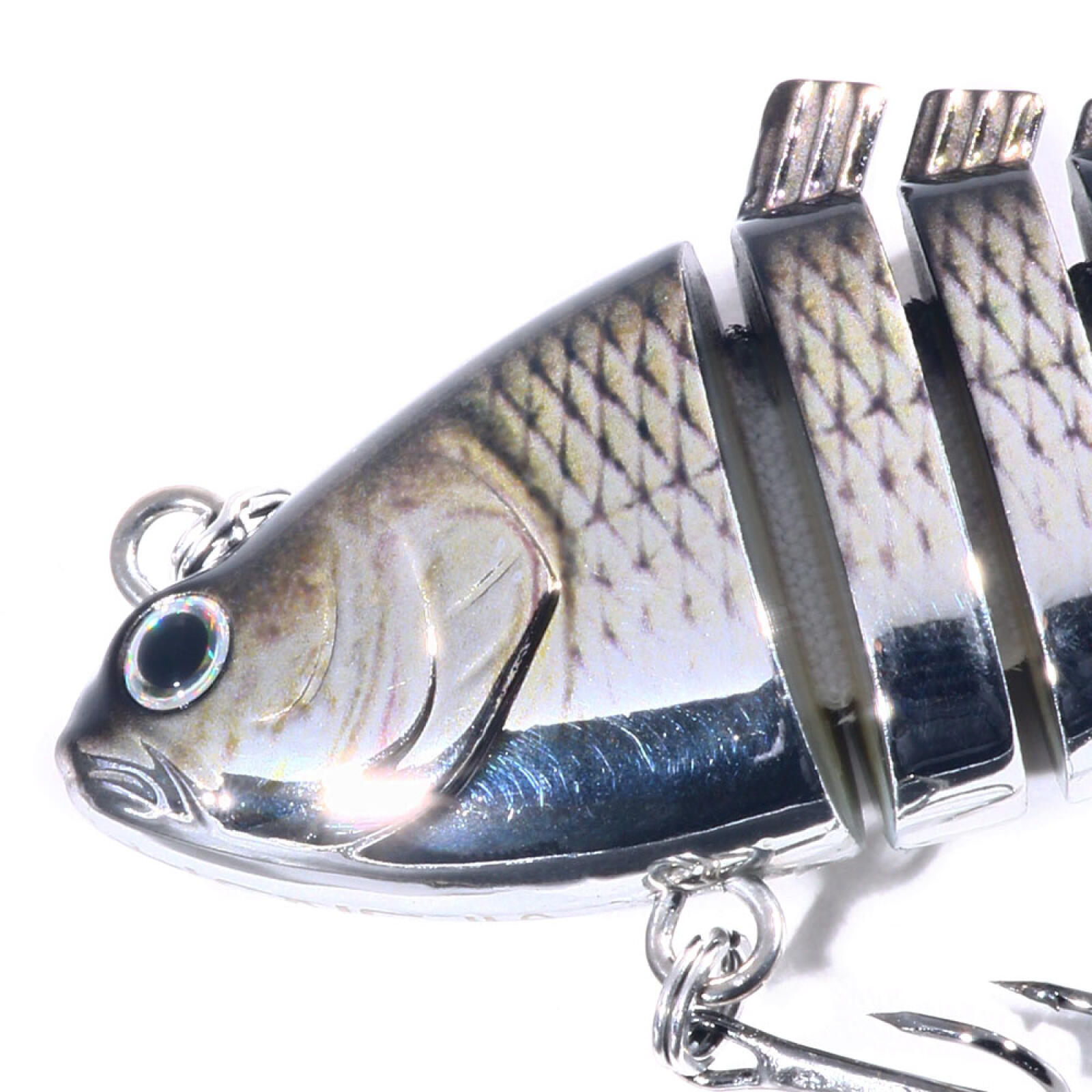 HENGJIA Fishing Lures, 6pcs Large Multi Jointed Fish Fishing Kits Slow Sinking Lifelike Swimbait Freshwater and Saltwater for Trout Bass Lures, 3.94"/0.84oz