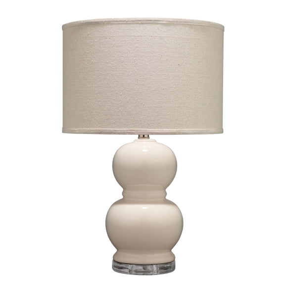 Alden Décor Bennett Ceramic Table Lamp, Cream