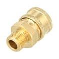 thumbnail image 1 of Adaptador de acoplador de lavadora a presión Unique Bargains universal para automóvil de latón 3/8" 9mm ID tono cobre, 1 of 7