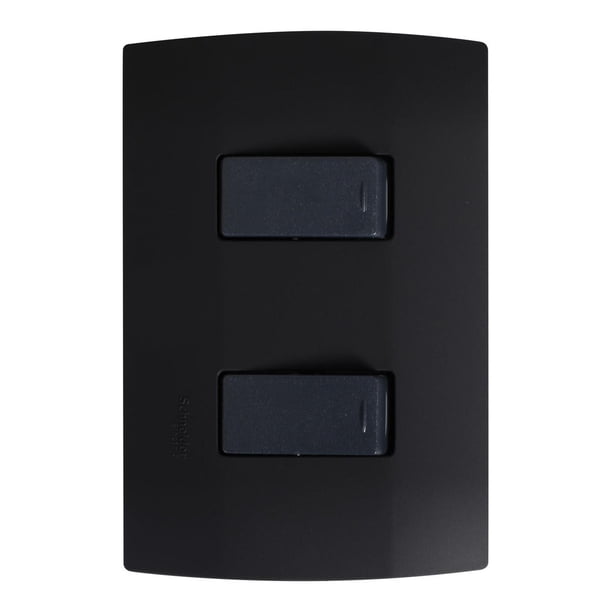 Interruptor Doble Schneider Electric Negro 11X7.4 Cm