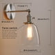 thumbnail image 5 of Aplique de pared con pantalla de vidrio transparente compatible con múltiples bombillas y fácil instalación con cableado para necesidades de iluminación interior, desde salas de estar hasta pasillos, 5 of 5