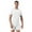 White, variant on YIZYIF Mens One Piece Short Sleeve Press Button Crotch Boxer Romper Sports Workout Bodysuit Jumpsuit White XXL