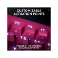 thumbnail image 6 of Logitech G PRO X TKL RAPID Tenkeyless Wired Gaming Keyboard With Magnetic Analog Switches, Rapid Trigger Mode, Adjustable Actuation, and Customizable RGB Lighting, Magenta, 6 of 8