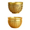 thumbnail image 1 of yuksok Creative Brass Feng Shui Bowl Figurine Cylinder Success Statue Sculpture Fortune, 1 of 9