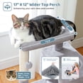 thumbnail image 5 of PAWZ Road 31.5" Modern Cat Tree Tower with Dual Large Condos for Kitten ＆ Medium Size Cat Gray, 5 of 10