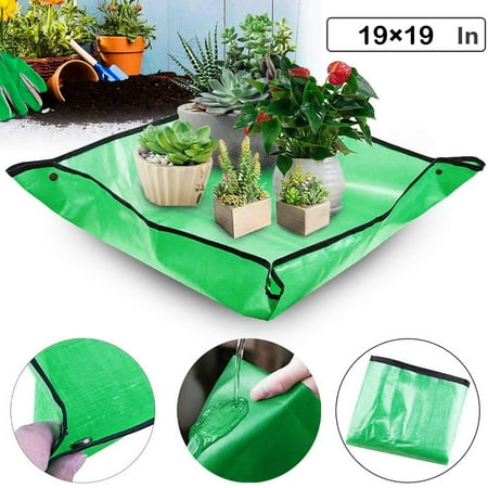 MIARHB Plant Transplanting Repotting Mat Foldable Garden Work Cloth Gardening Mat