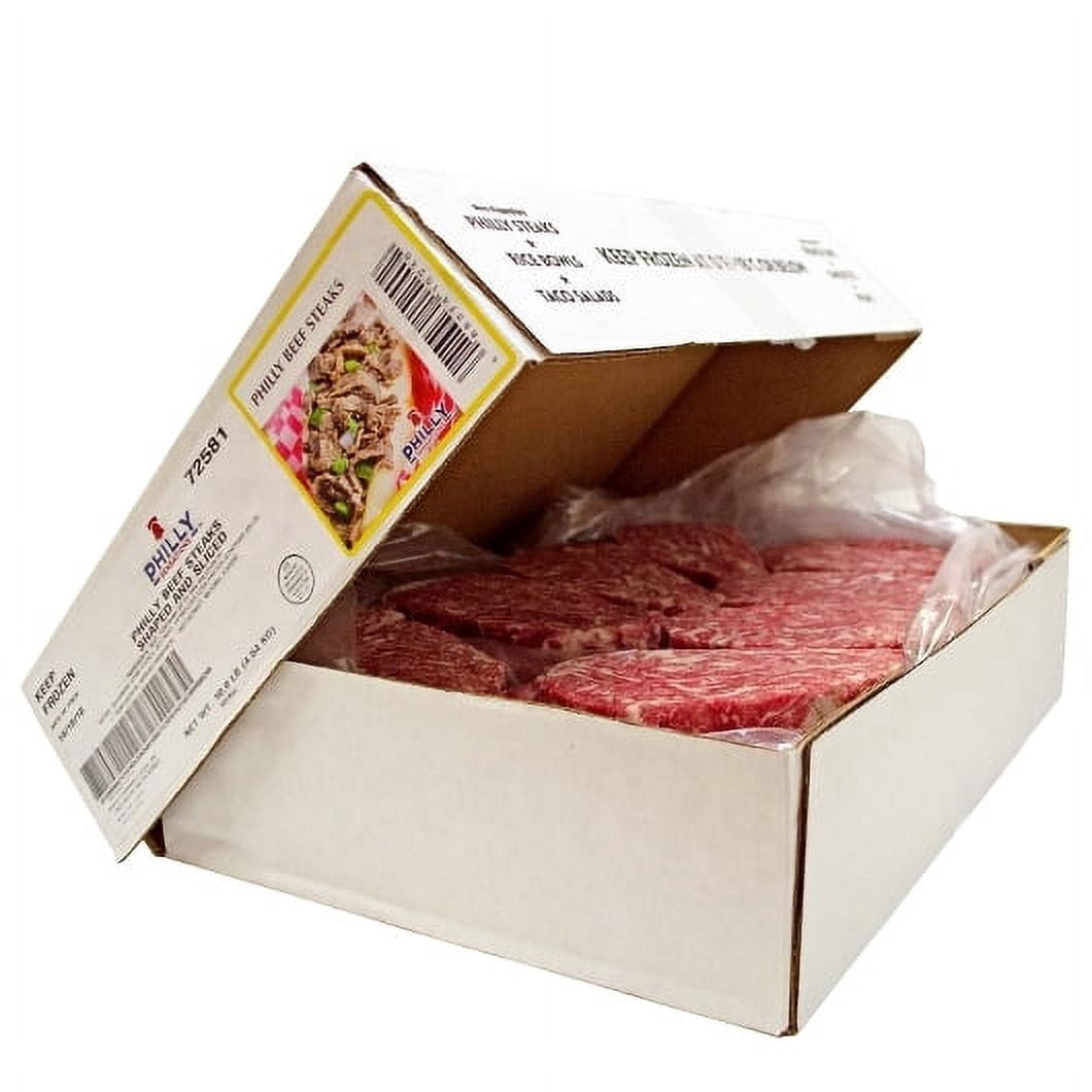 Pack of 40, Philly Sensations, Philly Beef Steak Raw Light Mild, 4 oz