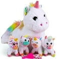 thumbnail image 3 of 5 in 1 Unicorn Mommy Stuffed Animal with 4 Baby Unicorns in Her Tummy, Soft Unicorn Plush Toys Set, Christmas Birthday Gifts for Baby, Toddler, Kids Ages 3+, 3 of 9