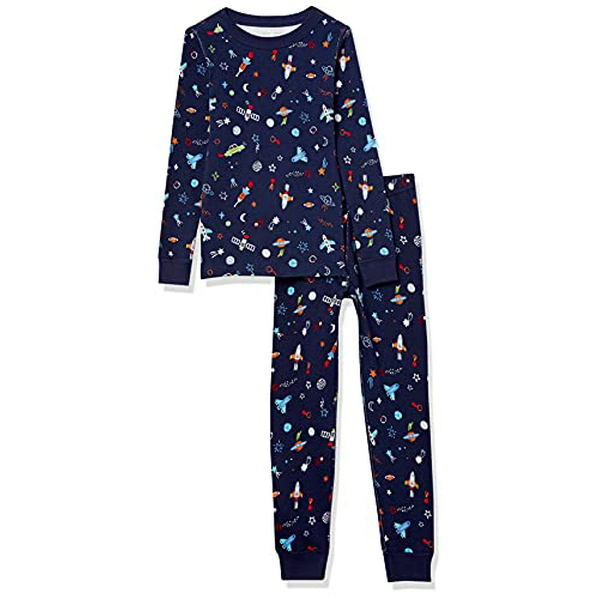 Moon Back by Hanna Andersson Kid s 2 Piece Pajama Set Sleepwear Navy 12 18 mos Walmart