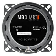 MB Quart FKB110 Formula 4 Inch 2 Way Coaxial Car Audio Speakers Pair, Black