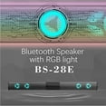 thumbnail image 3 of Bs-28E Bluetooth 5.0 Altavoz Música Surround Estéreo Rgb Soundbar Subwoofer Con Control Remoto Tv Home Theater Noticed EL012152-00, 3 of 6