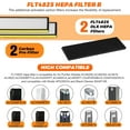 thumbnail image 3 of FLT4825 Replacement Filter B Replaces AC4825 AC4825DLX AC4825E replacement filter (FLT4825 hepa filter b replacement Pack of 2 x HEPA Filters + 2 x Carbon Pre-Filters) by, 3 of 7