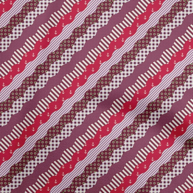 oneOone Tissu en Soie Tabby Rouge Cramoisi Tissu Patchwork Matériel de Robe Tissu Imprimé Tissu au Mètre 42 Pouces de Large