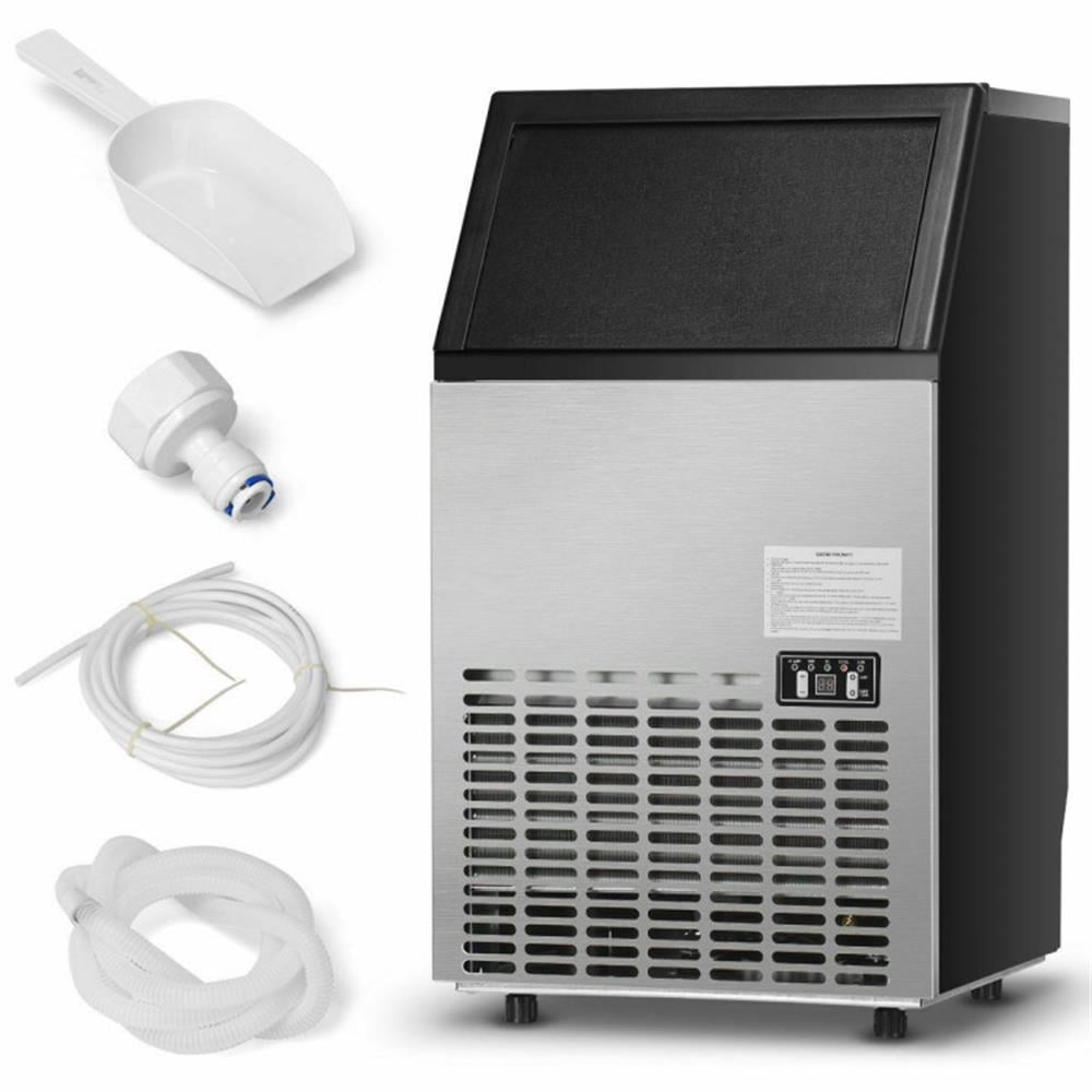 Barara King Ice Makers, Ice Making Ice Maker Machine,Portable Built-In Stainless Steel Commercial Ice Maker