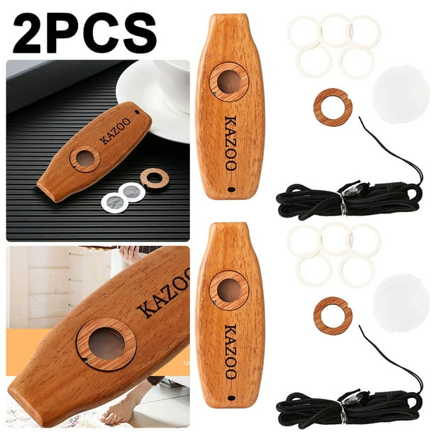 Flauta Kazoo Ligera para Regalo Principiantes (ovalada) 2 Uds.