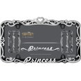 thumbnail image 3 of Cruiser Accessories Princess, Chrome/Blk License Plate Frame, 3 of 3