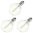thumbnail image 1 of Bombillas de repuesto AC110-120V 1W G40 paquete de 3 bombillas de globo de cristal con base de tornillo E12 para cadena, 1 of 8