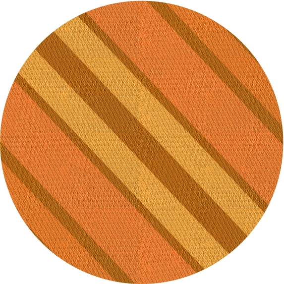 Ahgly Company Indoor Square Patterned Orange Red Orange Area Rugs, 3' Square