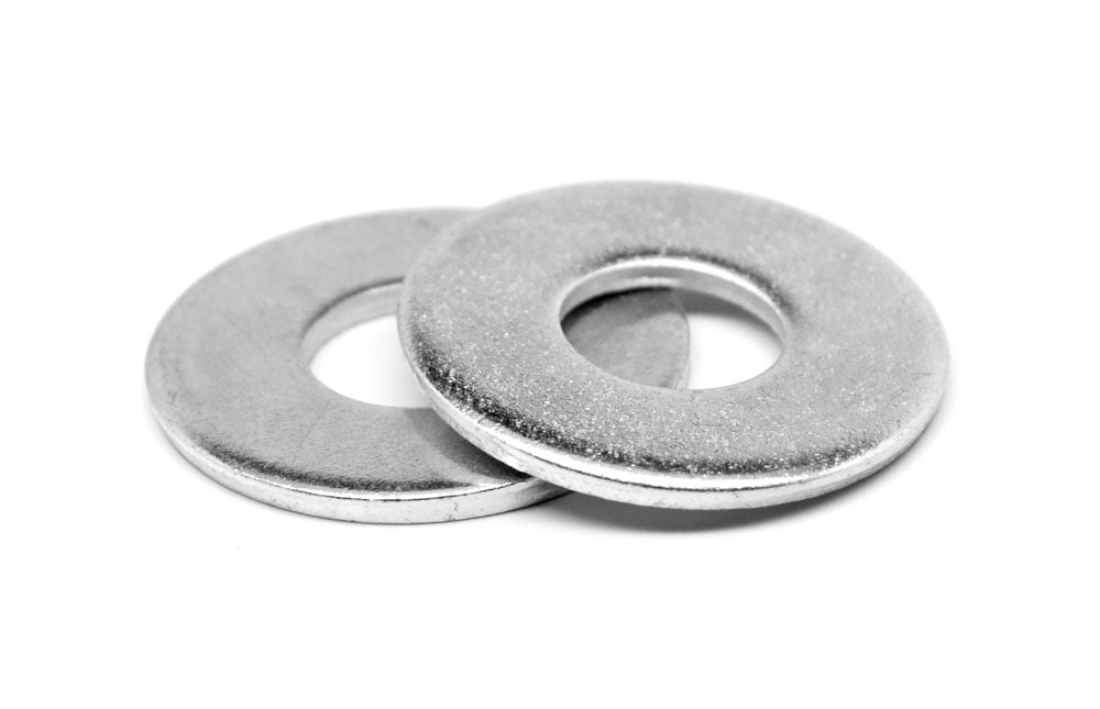 7/16 inch zinc plated steel flat washers pack of 8 SAE specification washers 