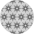 thumbnail image 1 of Ahgly Company Indoor Round Patterned Battleship Gray Area Rugs, 6' Round, 1 of 1