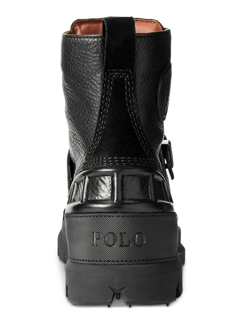 POLO RALPH LAUREN Footwear: 10.5 D Black Leather Oslo Lace