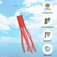 thumbnail image 4 of 2Pack 100cm Calcetín de Viento Bandera Calcetines de Viento Coloridos Decoración Colgante para Jardín Rojo, 4 of 7