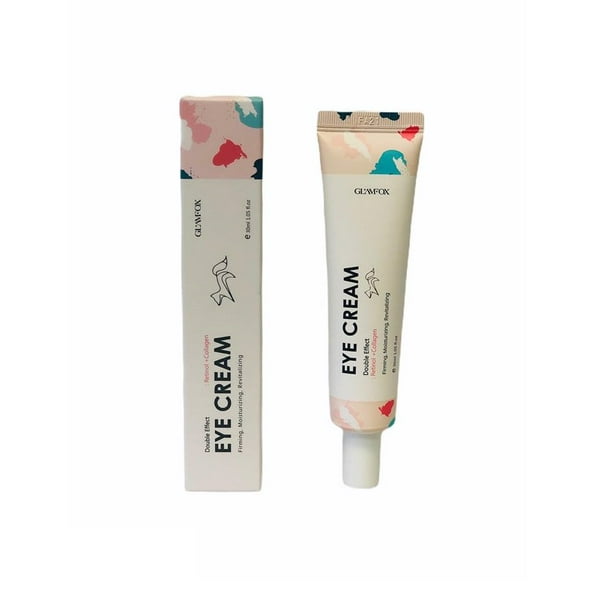 GlamFox Double Effect EYE CREAM Retinol Collagen 30ml / 1oz