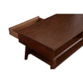 thumbnail image 4 of Coffee Table with 1 Drawer and Open Shelf Walnut Brown, 4 of 5