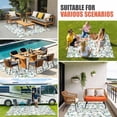 thumbnail image 3 of Blue Green Eucalyptus Outdoor Rug 3x5 Ft, Non Slip Washable Area Rug, Spring Botanical Leaves Weeping Patio Rugs Carpet Runner, Large Floor Mat for Indoor/Outdoor Deck Porch Camping, 3 of 8