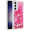 thumbnail image 3 of Case for Samsung Galaxy S23 FE Case Glitter Liquid Cute Clear Phone Case Floating Quicksand Shockproof Protective Bumper Soft TPU Case for Samsung Galaxy S23 FE Love Pink YB, 3 of 14