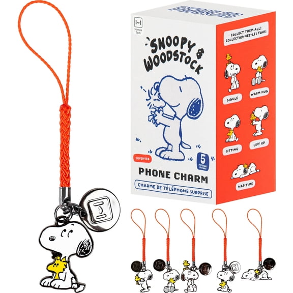 Peanuts Blind Box Surprise Enamel Phone Charm - Cute Decorative Charm for Cell Phone Camera Keys Airpods