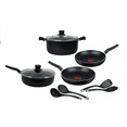 thumbnail image 1 of Batería de 10 Piezas T-fal con Antiadherente Color Negro, 1 of 5