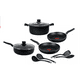thumbnail image 1 of Batería de 10 Piezas T-fal con Antiadherente Color Negro, 1 of 5