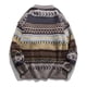 thumbnail image 1 of Gibobby Suéter térmico de manga larga Los de Pullover Retro Stmade Pullover, Retro Stmady Pullover Jumper Tops, de color femenino Block Knitwear (Gris, XL), 1 of 5