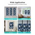 thumbnail image 6 of Window Privacy Film Navy Blue Coastal Stained Glass Window Film Decorative Sun Block Window Cover Nautical Boat Summer Beach Ocean Window Clings Static Adhesive Sticker for Bathroom 29.5"x78.7", 6 of 7
