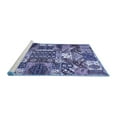 thumbnail image 2 of Ahgly Company Machine Washable Indoor Square Southwestern Blue Country Area Rugs, 7' Square, 2 of 4