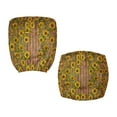 thumbnail image 6 of ZUXONGSY Sunflower Wood Desk Chair Cover 2 Pcs Polyester Rolling Chair Cover with Elastic Bottom Chair Seat Cover + Backrest Cover Wear Resistant for Student Office Worker, 6 of 7