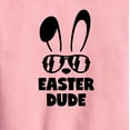 thumbnail image 2 of Instant Message - Easter Dude Bunny - Toddler And Youth Crewneck Fleece Sweatshirt, 2 of 5